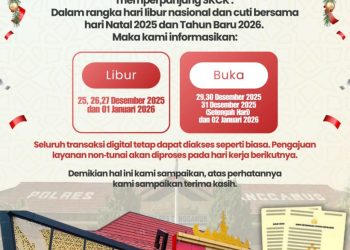 Polres Tanggamus Sesuaikan Pelayanan Selama Libur Natal dan Tahun Baru
