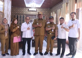 Plt Bupati Lampung Tengah Sambut Survei Pembangunan Kampung Nelayan Merah Putih
