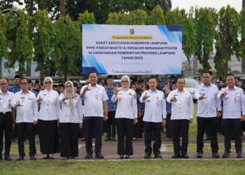 Wagub Jihan Nurlela Serahkan SK 863 PPPK Paruh Waktu Lampung