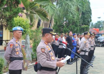 Polres Tanggamus Konsolidasikan Pengamanan Malam Tahun Baru 2026