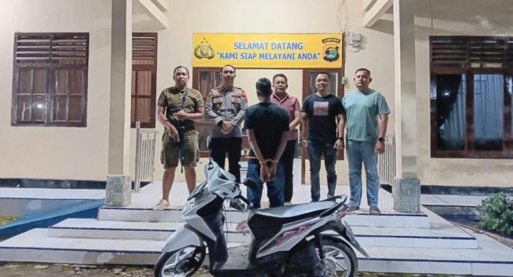 Polsek Pugung Bongkar Curanmor, Penadah Diamankan Dua Pelaku Diburu