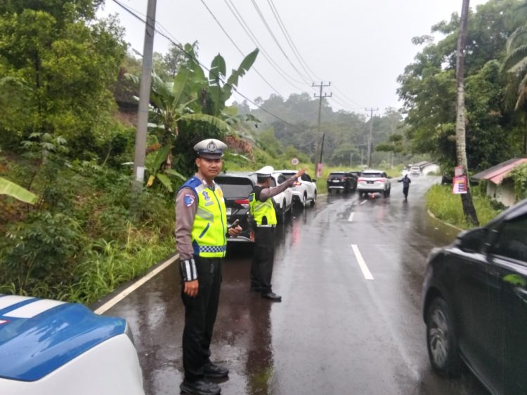 Libur Tahun Baru, Polisi Perketat Simpang Mutun Pesawaran