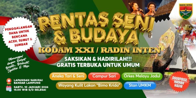 Seni Budaya Kodam Radin Inten Untuk Aksi Kemanusiaan