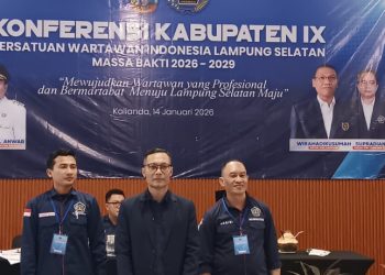 Konferkab IX PWI Lampung Selatan Tetapkan Edwin Apriandi sebagai Ketua Secara Aklamasi