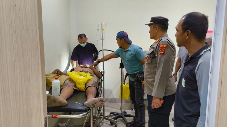 Kericuhan di Pasar Sarinongko Pringsewu, Pedagang Alami Luka Tusuk di Leher