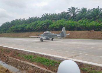Penguatan Pertahanan Semesta, Jet Tempur TNI AU Mendarat di Jalan Tol