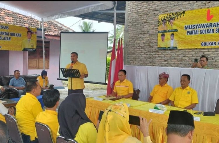 Muscam Partai Golkar Kalianda Tetapkan Rahman Efendi sebagai Ketua PK