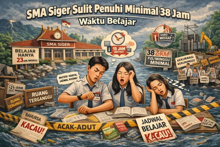 SMA Siger Kesulitan Penuhi Standar 38 Jam Belajar per Minggu