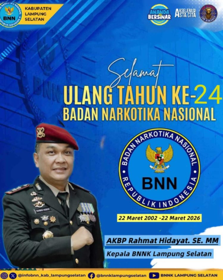 Akselerasi War on Drugs, BNNK Lampung Selatan Perkuat Ketahanan Keluarga