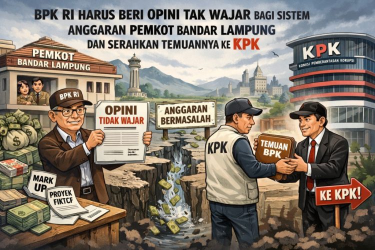 Dugaan Penyimpangan Dana Hibah, BPK Didorong Beri Opini Tidak Wajar untuk Pemkot Bandar Lampung