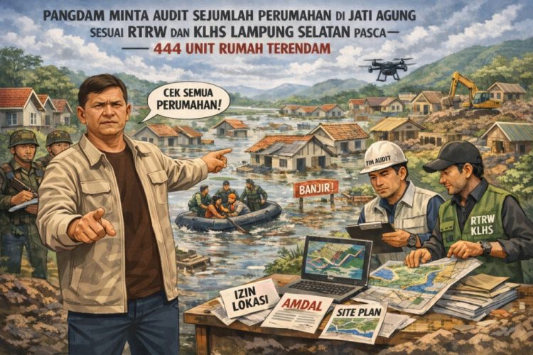 444 Rumah Terendam Banjir, Pangdam Desak Audit Perumahan di Jati Agung