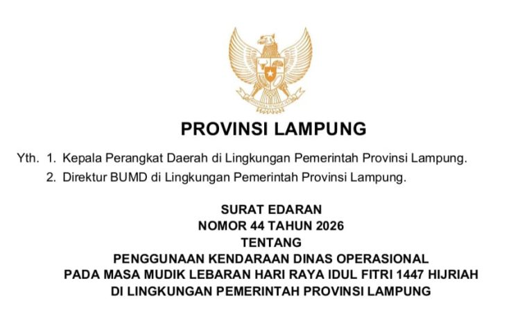 Rahmat Mirzani Djausal: Lampung Harus Jadi Tuan Rumah Ramah bagi Pemudik