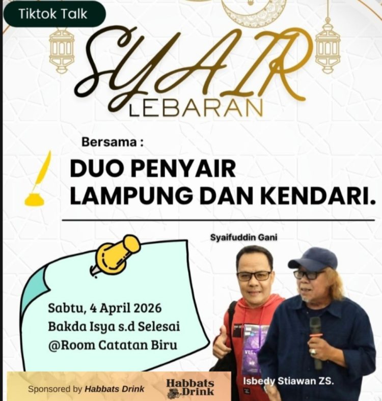 Habbats Drink Gelar TikTok Talk, Isbedy dan Syaifuddin Tampil dengan Syair Lebaran