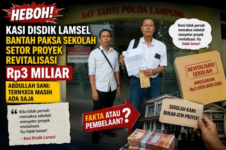 Kasi Disdikbud Lamsel Dituding Paksa Sekolah Ambil Barang Proyek, Ini Klarifikasinya