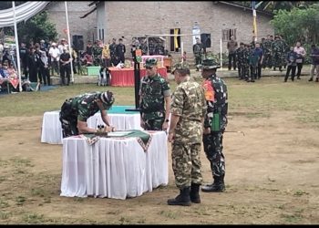 Sinergi TNI dan Masyarakat, TMMD ke-128 di Pekon Kalimiring Selesai 100 Persen