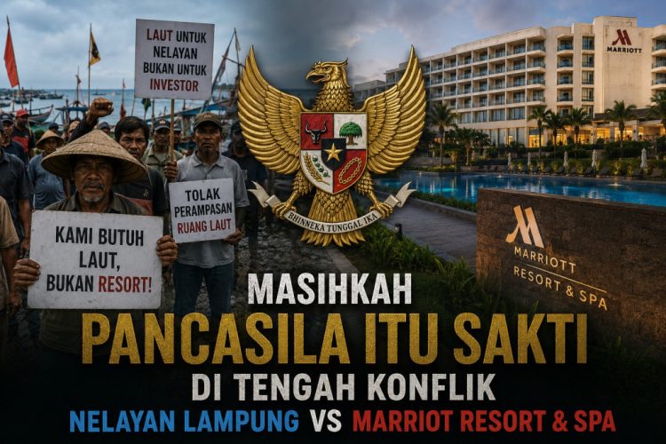 Di Hari Lahir Pancasila, Konflik Nelayan dan Marriott Resort Pesawaran Kembali Disorot