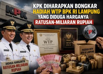 Pemberian WTP untuk Pemkot Bandar Lampung Dipertanyakan, Publik Minta KPK Turun Tangan