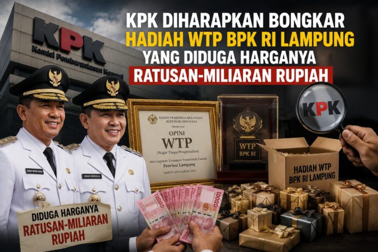 Pemberian WTP untuk Pemkot Bandar Lampung Dipertanyakan, Publik Minta KPK Turun Tangan