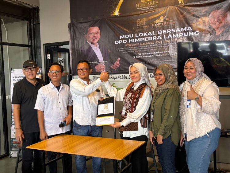 Perkuat Sektor Properti Lampung, Himperra Jalin Kerja Sama Strategis dengan BRI dan Fortress