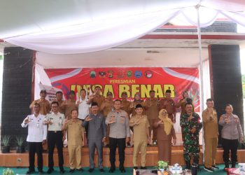 Polres Lampung Selatan Resmikan Desa BENAR di Trimomukti, Perkuat Pencegahan Narkoba