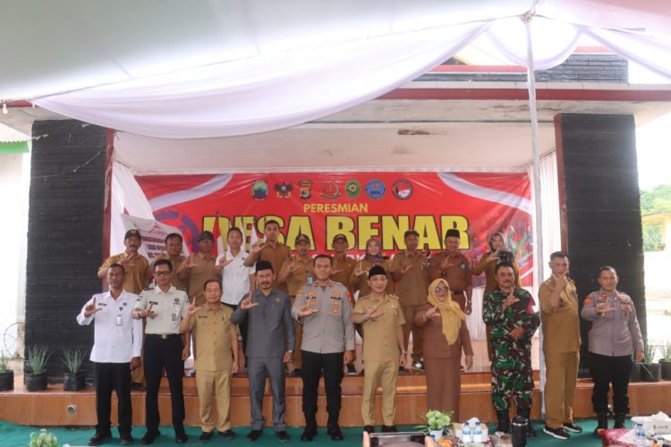 Polres Lampung Selatan Resmikan Desa BENAR di Trimomukti, Perkuat Pencegahan Narkoba
