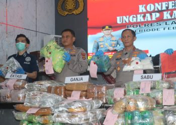 Kapolda Lampung: Nilai Barang Bukti Narkotika Capai Rp235 Miliar, 24 Tersangka Diamankan