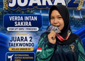 Atlet Muda Gorilas Taekwondo Club Pringsewu Persembahkan Medali Perak di Ajang Internasional