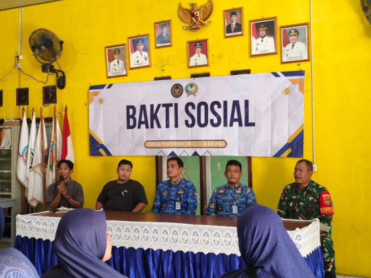 Lapas Kalianda Tebar Kepedulian, Salurkan Bantuan Sembako untuk Warga Desa Negeri Pandan