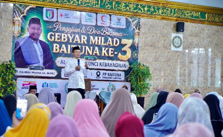 Hadiri Gebyar Milad LPQ Baituna, Bupati Pringsewu: Bangun Daerah Harus Dimulai dari Manusia Berkarakter