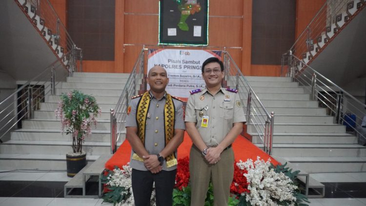 Oki Maradha Pratama Hadiri Pisah Sambut Kapolres Pringsewu, Ini Pesannya