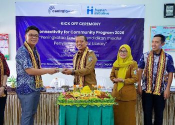 Tingkatkan Literasi Digital, SMPN 2 Pringsewu Dapat Perpustakaan Digital Senilai Rp500 Juta