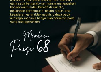 Ketika Usia Menjadi Puisi, Isbedy Stiawan ZS Hadirkan Renungan Waktu dalam “Puisi 68”