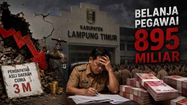Ironi APBD Lampung Timur: Kekayaan Daerah Hanya Hasilkan Rp3 Miliar, Belanja Pegawai Rp895 Miliar