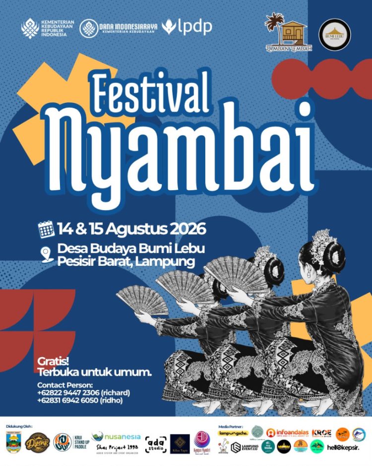 Mengenal Tradisi Nyambai, Festival Budaya Lampung Digelar 14-15 Agustus 2026