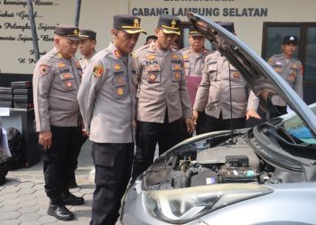Kapolres Lampung Selatan Cek Sarpras Polsek, Pastikan Siap Hadapi Gangguan Kamtibmas