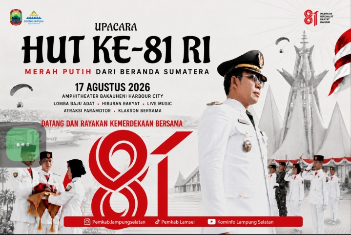 17 Agustus di Bakauheni Makin Meriah, Merah Putih Akan Berkibar dari Beranda Sumatra