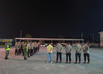 45 Personel Gabungan Patroli Malam di Kalianda, Polisi Antisipasi Kejahatan Jalanan