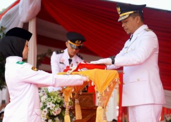 Upacara HUT ke-81 RI di Pringsewu, Bupati Riyanto: Kemerdekaan Harus Terus Diperjuangkan
