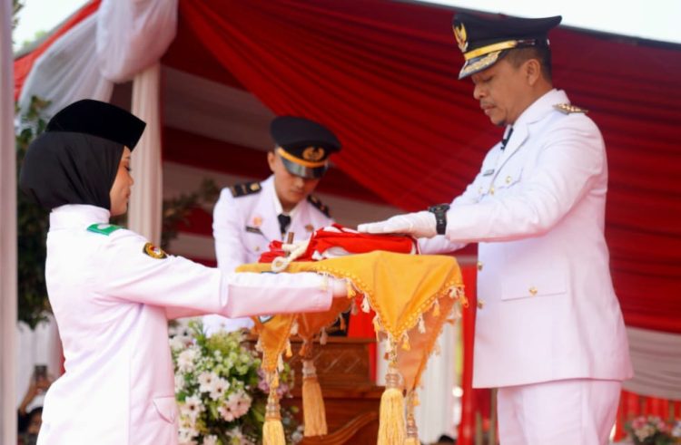 Upacara HUT ke-81 RI di Pringsewu, Bupati Riyanto: Kemerdekaan Harus Terus Diperjuangkan
