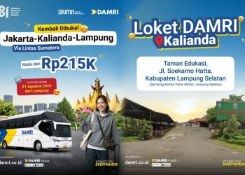 Rute Kalianda-Jakarta Dibuka Lagi, DAMRI Siapkan Tarif Mulai Rp215 Ribu