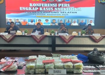 Polres Lampung Selatan Sita 42,8 Kg Sabu, 12 Tersangka Diamankan