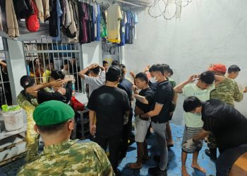 Razia Gabungan Lapas Kalianda, Tes Urine WBP Seluruhnya Negatif