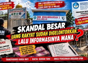 Uang Negara Miliaran Rupiah, LADAM Pertanyakan Transparansi Proyek Revitalisasi Dua SMK di Lampung Tengah