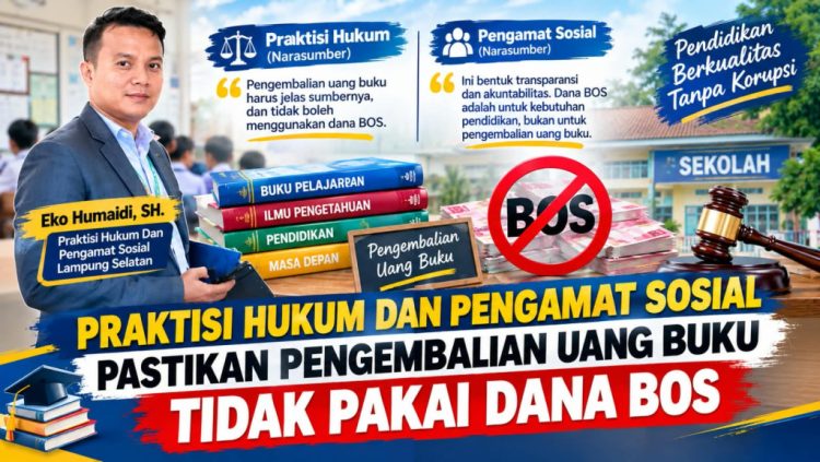 Drama Buku SMPN 2 Kalianda Belum Kelar, Praktisi Hukum Soroti Nasib Uang Wali Murid