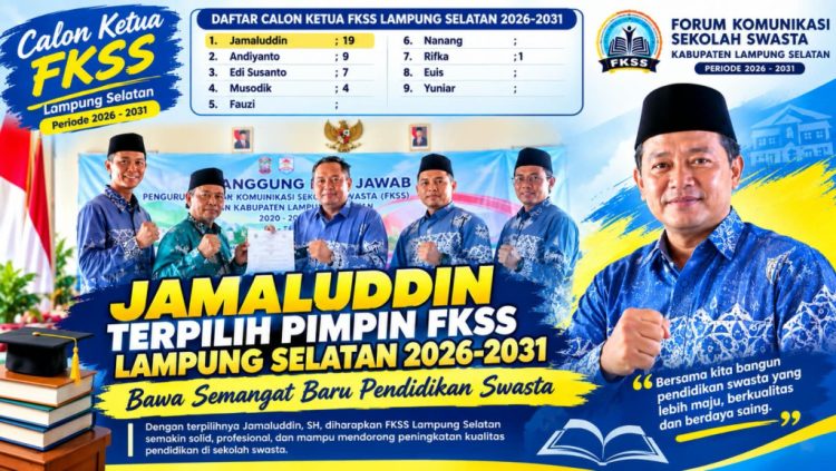 Jamaluddin Resmi Nahkodai FKSS Lampung Selatan, Siap Tingkatkan Kompetensi Kepala Sekolah