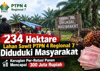 Konflik Agraria Memanas, 234 Hektare Lahan Sawit PTPN 4 Regional 7 Dikuasai Masyarakat