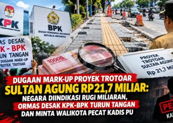 Trotoar Sultan Agung Dilaporkan Amblas, Komisi III DPRD Soroti Kesesuaian Spesifikasi Proyek