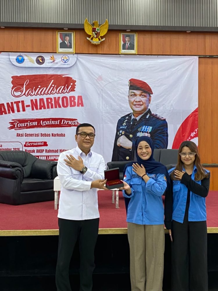 Cegah Penyalahgunaan Narkoba, BNNK Lampung Selatan Perkuat Sinergi dengan Fakultas Pariwisata ITERA