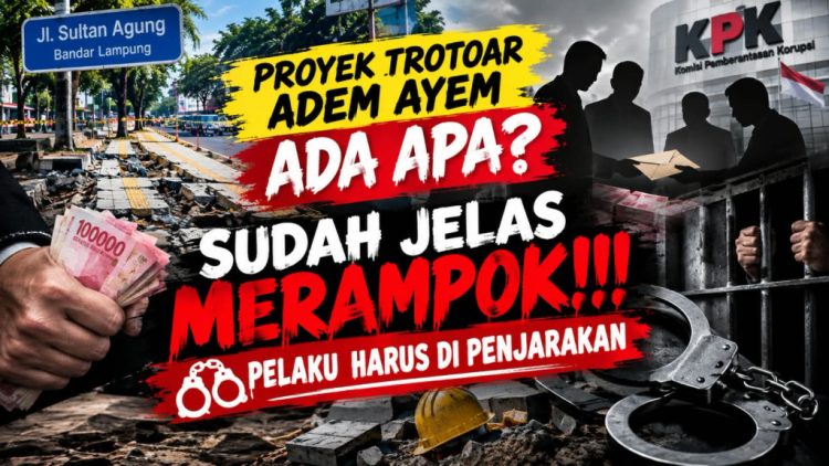 Trotoar Sultan Agung Ambruk, Dugaan Pengurangan Spek dan Suap Disorot Ormas
