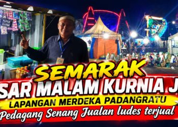 Pasar Malam Padang Ratu Banjir Pengunjung, Omzet Pedagang Ikut Meningkat